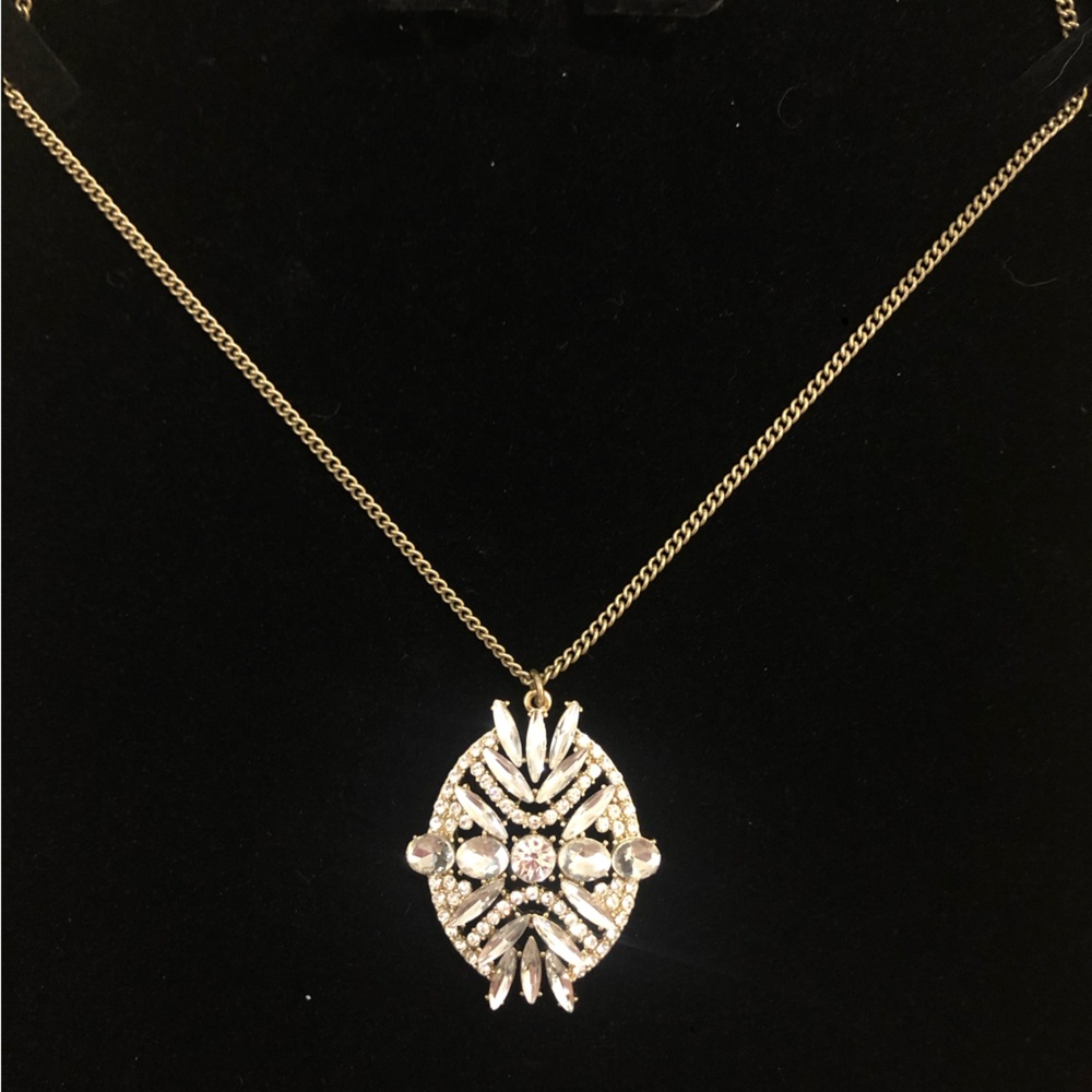 J. Crew | Crystal Pendant Statement Necklace